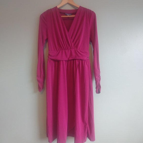 NEW NEVER WORN dark raspberry pink soft modal dress Modcloth Small - Picture 1 of 7